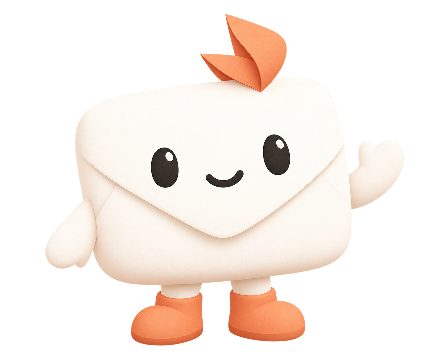 Si, the waving envelope mascot